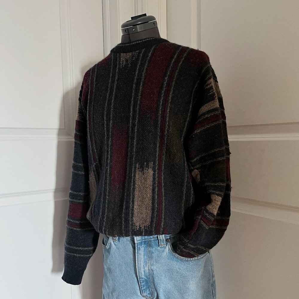 Grafico Italia 'coogi style' knit sweater made in italy Mens XL/L